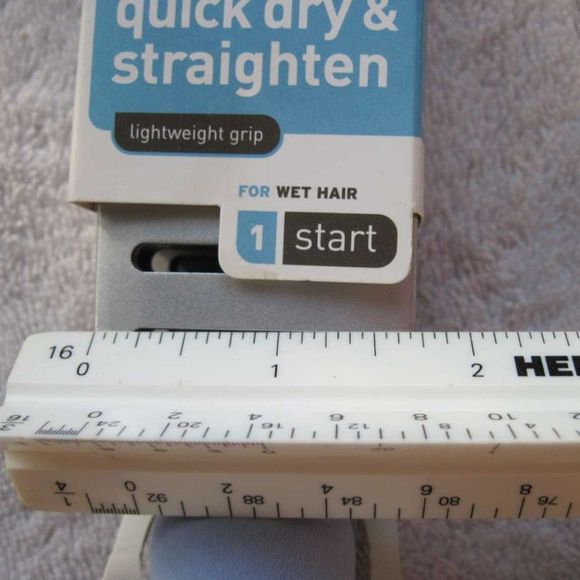 Goody Start Quick Blow Dry & Straighten Vented Ceramic Wet Hair Brush Foam Grip - Picture 4 of 11